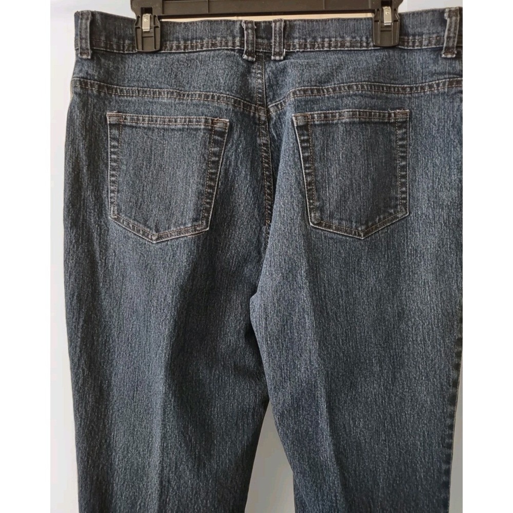 Charter Club Jeans 16 Womens Norm Core Dark Wash Straight Leg‎ Denim Pants Blue - Picture 4 of 9